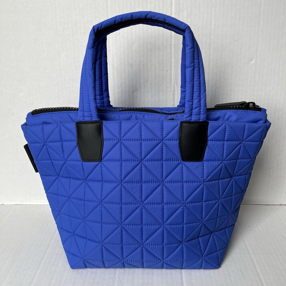 Vee Collective Porter Travel Tote Small Lightweight Quilted Nylon Water Repellen